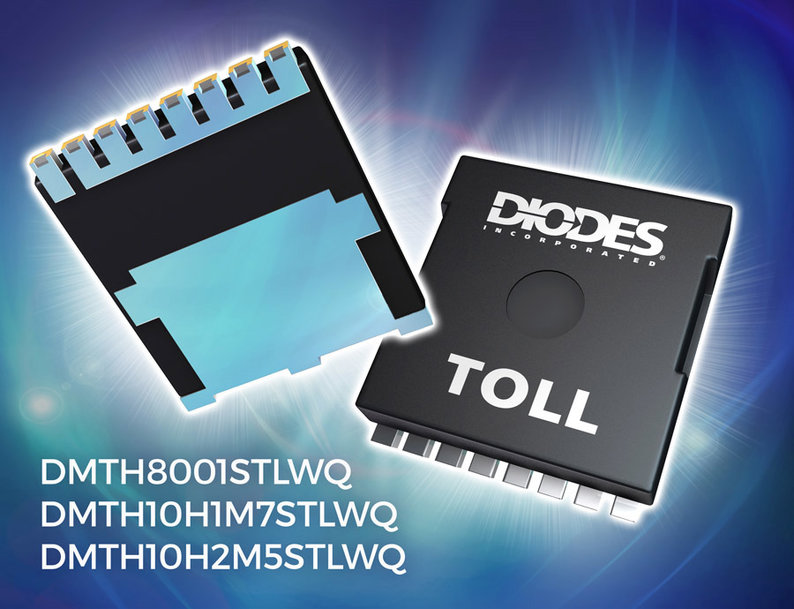 Diodes Incorporated stellt TOLL-MOSFETs für hohe Ströme in Elektrofahrzeug-Anwendungen vor